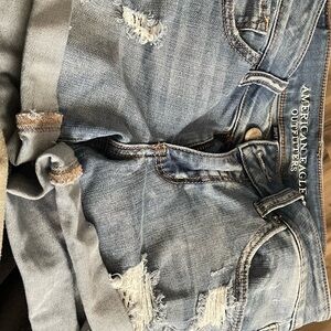 American Eagle Distressed Denim Shorts